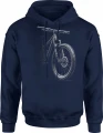 Rower Górski MTB Downhill Enduro Męska bluza z kapturem 