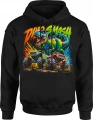 Dinozaur monster truck rajd terenowy t rex Męska bluza z kapturem 