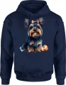 Yorkshire Terrier York Piesek Słodki Pupilek Męska bluza z kapturem 