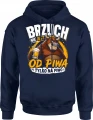 Brzuch Nie Jest Od Piwa Byk Król Imprezy Męska bluza z kapturem 