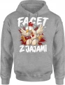 Facet Z Jajami Kura Kurczak Rolnik Zabawny Męska bluza z kapturem 