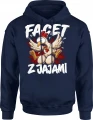 Facet Z Jajami Kura Kurczak Rolnik Zabawny Męska bluza z kapturem 
