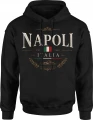 Napoli Italia Włochy Neapol Flaga Męska bluza z kapturem 