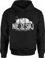 Nie dzisiaj kot śpioch leniwy zwierzak  Męska bluza z kapturem 