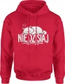 Nie dzisiaj kot śpioch leniwy zwierzak  Męska bluza z kapturem 