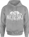 Nie dzisiaj kot śpioch leniwy zwierzak  Męska bluza z kapturem 