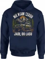 Nie mam czasu jadę do lasu Offroad wyprawa 4x4 survival terenówka Męska bluza z kapturem 
