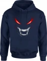 Demoniczne Oczy horror potwór red eyes halloween Męska bluza z kapturem 