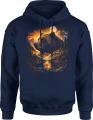 Niedźwiedź góry natura wilderness moon Męska bluza z kapturem 