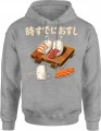 Sushi japońskie jedzenie słodkie rolki kuchnia azjatycka Męska bluza z kapturem 
