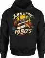 Born In The 1980's Kaseta Magnetofonowa Lata 80 Męska bluza z kapturem 