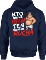 Kto nie ma brzucha ten kiepsko rucha facet grubas Męska bluza z kapturem 