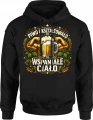 Piwo ukształtowało to wspaniałe ciało siłacz Męska bluza z kapturem 
