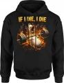 If I Die I Die kaczka sztanga gym Męska bluza z kapturem 