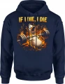 If I Die I Die kaczka sztanga gym Męska bluza z kapturem 