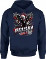 Polska Piłka Nożna Orzeł Reprezentacja Narodowa Futbol Męska bluza z kapturem 