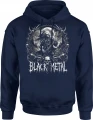 Black metal gitarzysta mroczny koncert Męska bluza z kapturem 