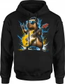 Kapibara Gitara Zwierzę Rockstar Koncert Męska bluza z kapturem 