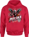 Polska Koszykówka Orzeł Reprezentacja Narodowa Kibic Męska bluza z kapturem 