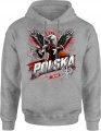 Polska Koszykówka Orzeł Reprezentacja Narodowa Kibic Męska bluza z kapturem 