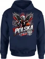 Polska Koszykówka Orzeł Reprezentacja Narodowa Kibic Męska bluza z kapturem 