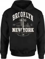 Brooklyn New York USA urban city Męska bluza z kapturem 