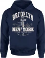 Brooklyn New York USA urban city Męska bluza z kapturem 