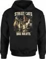 Street Cats Bad Habits koty uliczne Męska bluza z kapturem 