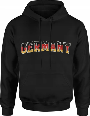 Germany flaga Niemiec europejski styl  Męska bluza z kapturem