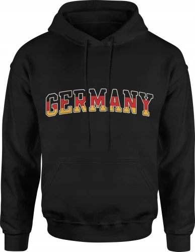 Germany flaga Niemiec europejski styl  Męska bluza z kapturem 