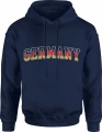 Germany flaga Niemiec europejski styl  Męska bluza z kapturem 