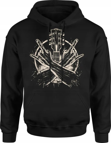 Gitara Rock Muzyka Heavy Metal Festival Męska bluza z kapturem 