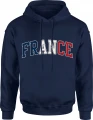 France flaga Francji europejski kibic paris Męska bluza z kapturem 