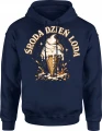 Środa dzień loda rożek waniliowy deser Męska bluza z kapturem 
