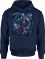 Wiking berserker wilk Fenrir wąż nordycki Męska bluza z kapturem 