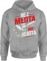 Bez młota to nie robota budowlaniec majster Męska bluza z kapturem 