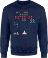 Gra arcade kosmiczny statek piksele High Score 8 bit Męska bluza 