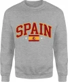 Spain Hiszpania Flaga Narodowa Europejski Kibic Męska bluza 