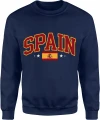 Spain Hiszpania Flaga Narodowa Europejski Kibic Męska bluza 
