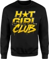 Hot Girl Club złoty styl błyszczące litery Męska bluza 