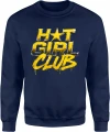 Hot Girl Club złoty styl błyszczące litery Męska bluza 