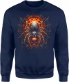 Mroczny pająk czaszka okultystyczne symbole fantasy Męska bluza 