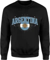 Argentyna flaga vintage football mundial kibic sport Męska bluza 
