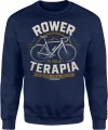 Rower To Moja Terapia Kolarstwo Szosowe Pasja Wolność Męska bluza 
