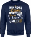 Córka broń łopata alibi gangster daddy Męska bluza 