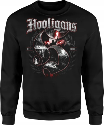 Hooligans stadion race kibice ultras fanatycy futbol Męska bluza 
