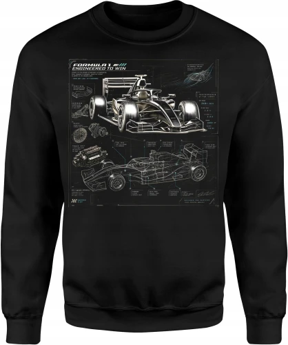 Formula 1 Wyścigówka Motorsport Grand Prix Racing Męska bluza 