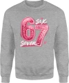 6 7 six seven śmieszna różowa pantera mem Męska bluza 