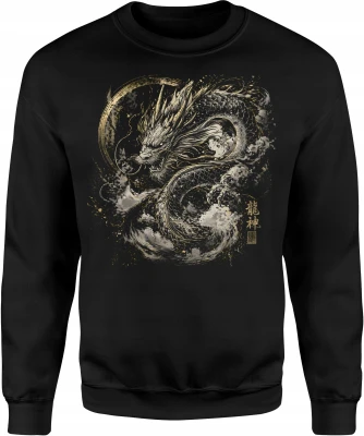 Smok Japoński Dragon Spirit Azjatycka Legenda Męska bluza