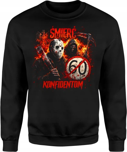 Śmierć Konfidentom Mroczny Reaper Maska Męska bluza 